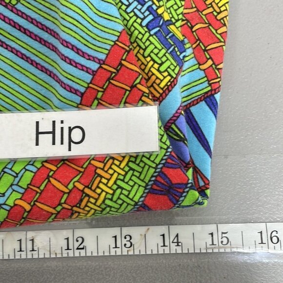 Mara Hoffman Bohemian Bodycon Dress Geometric Colorful Green Purple Size Small S - Picture 16 of 16